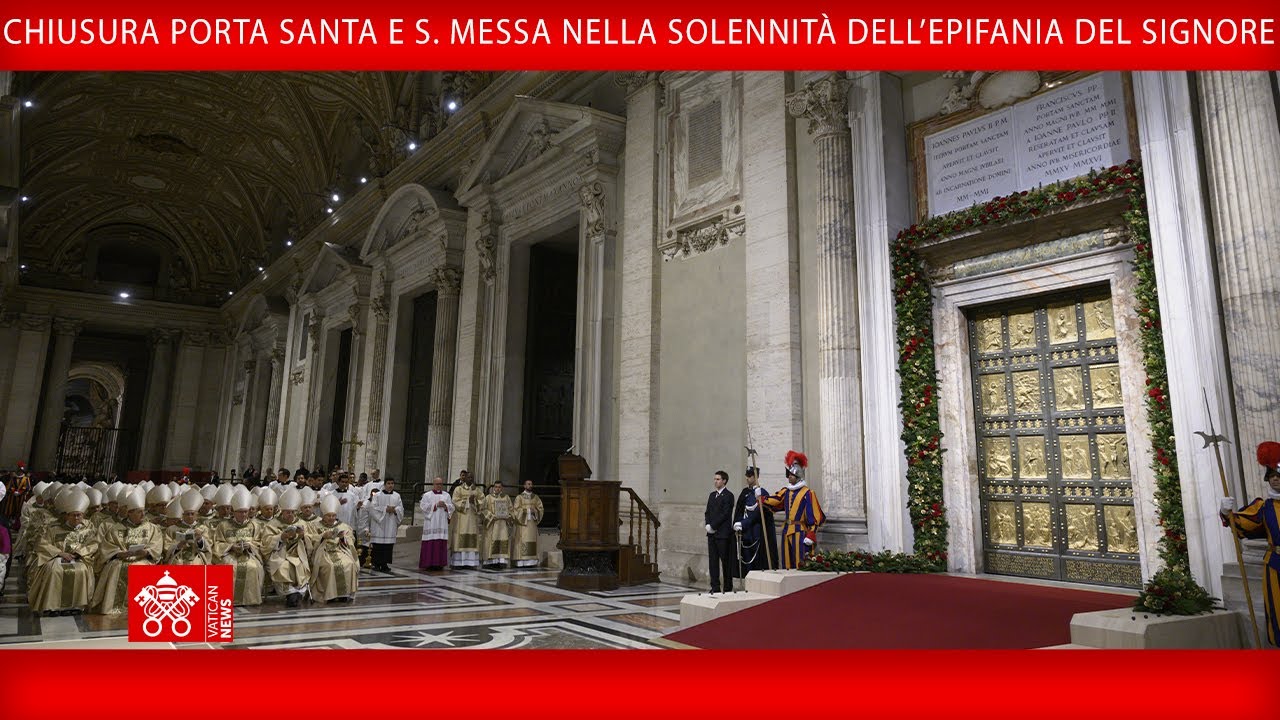 Chiusura Porta Santa e Messa nella Solennità dell’Epifania, 6 gennaio 2026, Papa Leone XIV