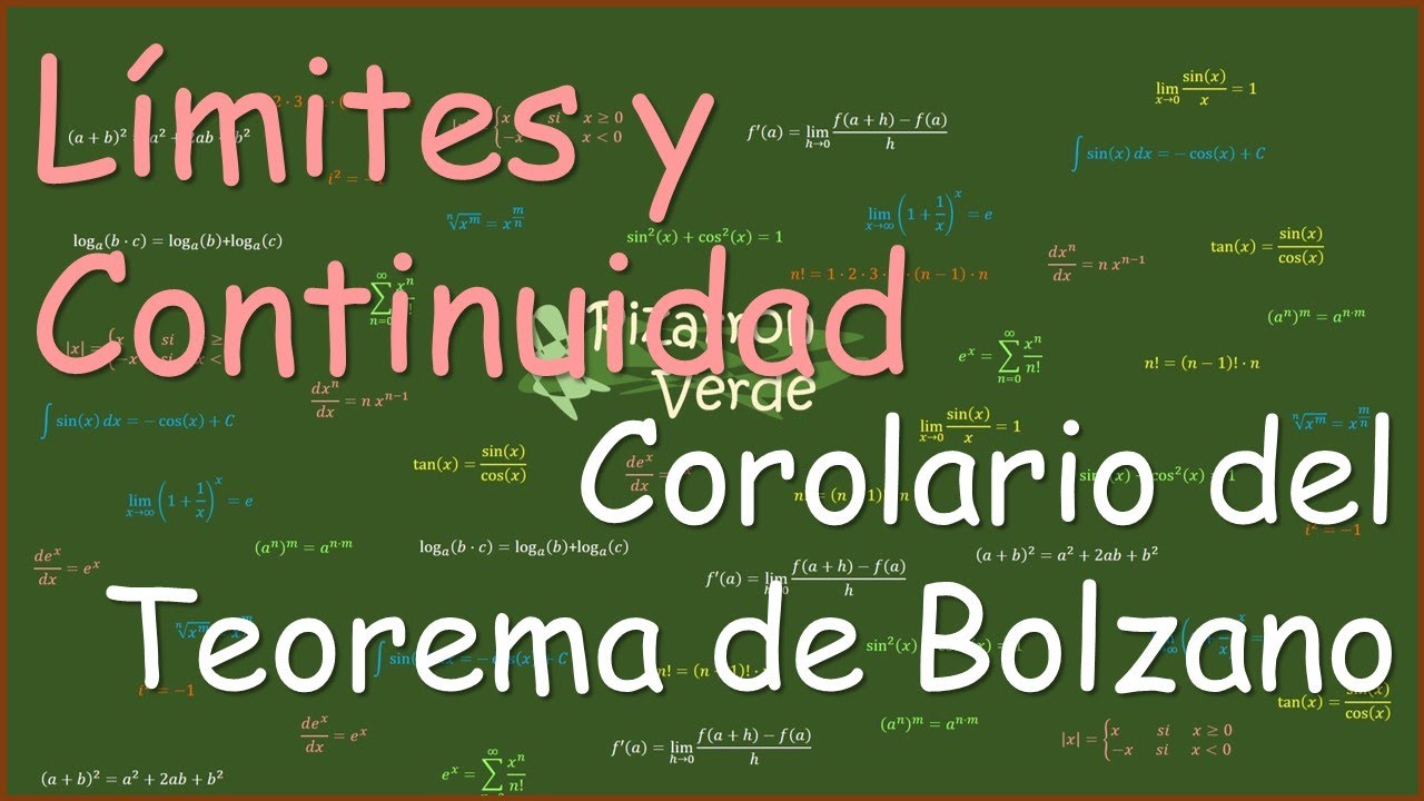 Límites y continuidad: Corolario del Teorema de Bolzano
