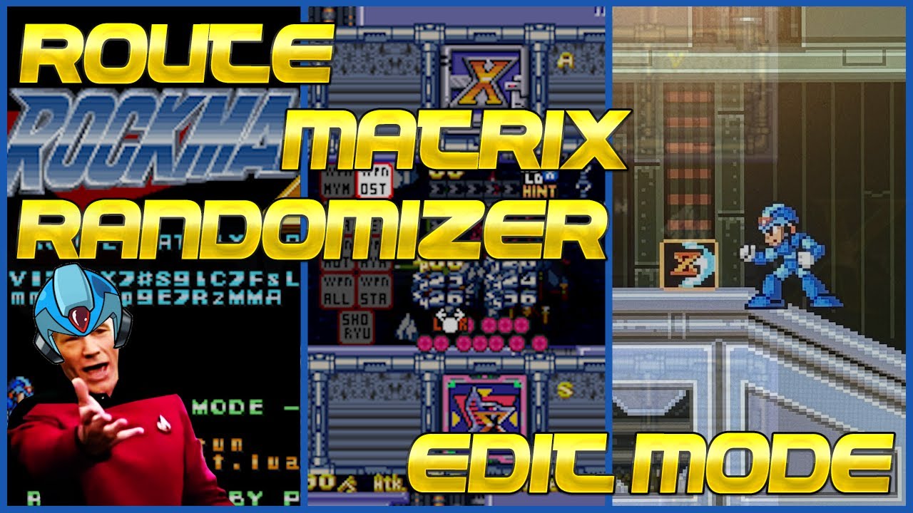 Route MatriX Randomizer: O novo randomizer de Mega Man X (modo Edit) (VOD da roxinha)