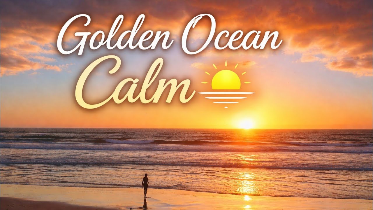 Coastal Sunset Tranquility-1Hours Calming Wave Sounds for Relaxation,Meditation, Deep Sleeping #sea 