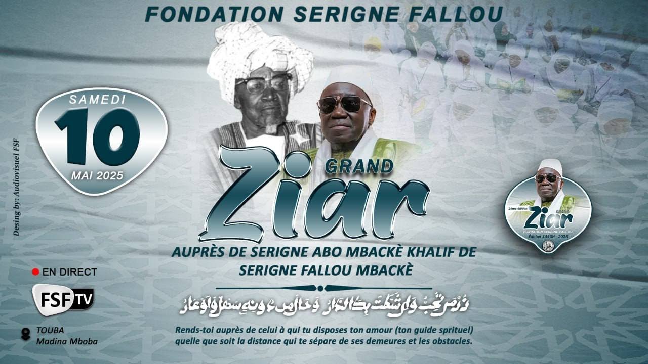 [⭕LIVE |Grand Ziar Fondation Serigne Fallou auprès de Serigne Abo Mbacke Edition 2025 Part02