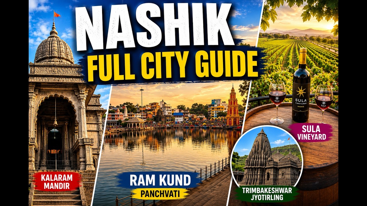 Nashik City Tour Guide | Ram Kund, Panchvati, Kalaram Mandir, Trimbakeshwar & Sula Vineyard