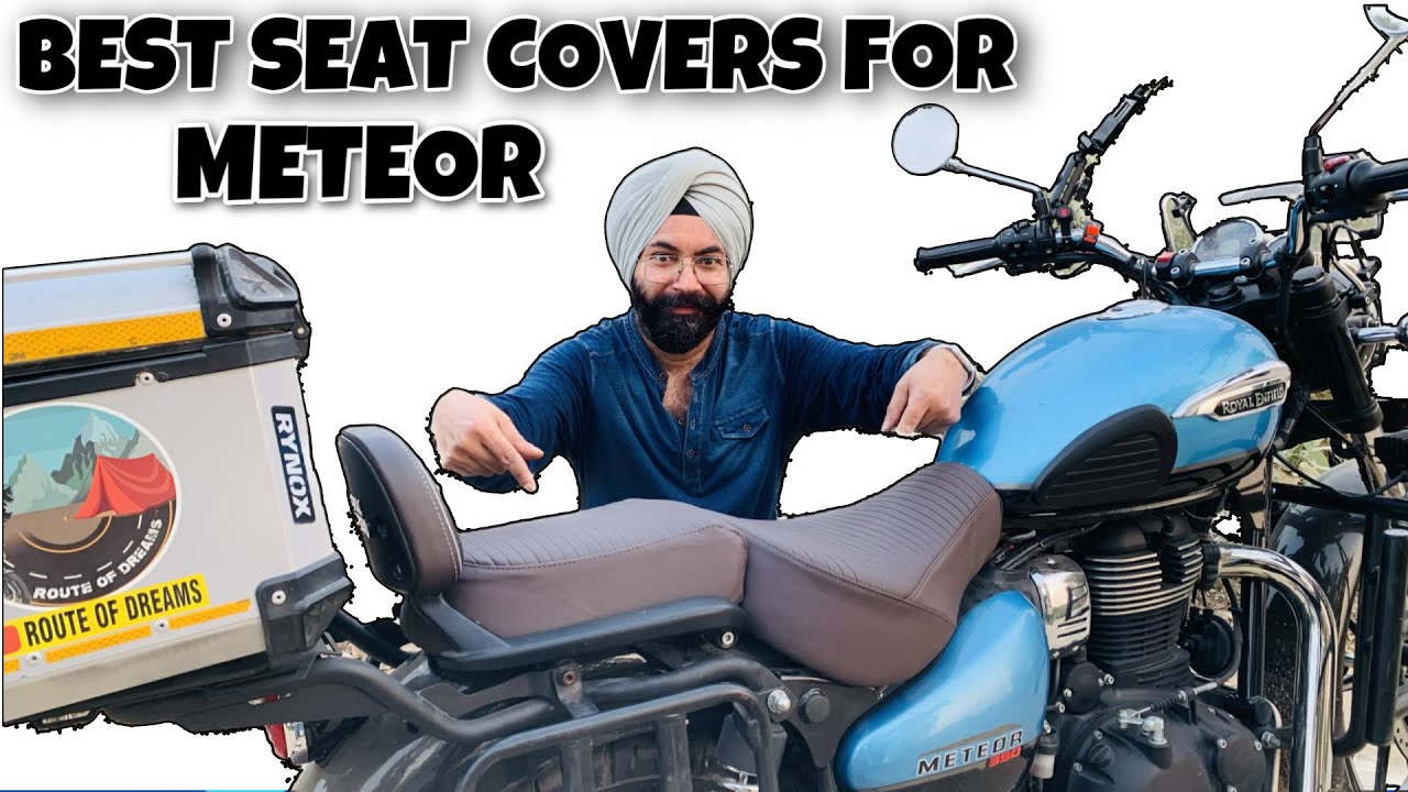 Best Seat covers for Meteor 350 | Installation of seat covers of meteor 350 | #seatcoverformeteor350