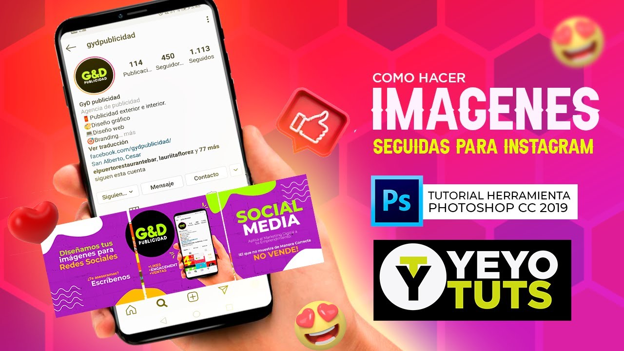 Tutorial Photoshop | 🎨Como hacer Imagenes divididas para instagram | how to make carrousel instagram