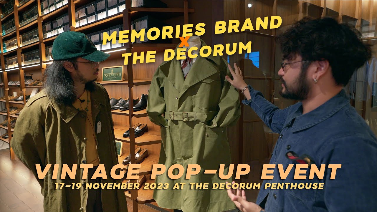 THE DECORUM x MEMORIES BRAND เปิดกรุเสื้อวินเทจหายาก & Event ประมูลไอเท็มวินเทจ l SIGNORE CLOSET