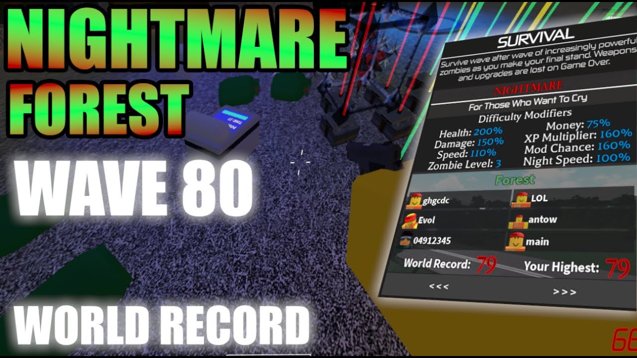 [WR] Wave 80 Nightmare Forest V7.2.3 | The Final Stand 2