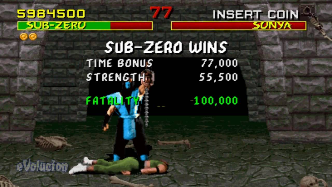Mortal Kombat (Arcade) Sub-Zero Run-through (60FPS)