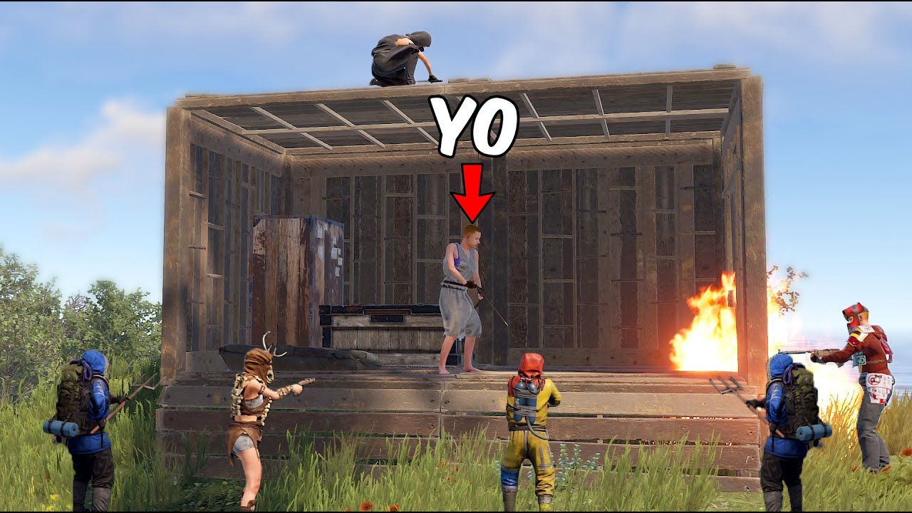 RUST pero MIS SUBS tienen 1 HORA para RAIDEARME 😱🔪