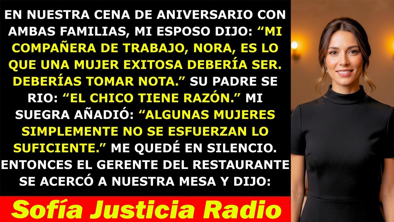 Mi Esposo Me Comparó Con Su Compañera en Nuestro Aniversario — Pero Cuando El Gerente Se Acercó…