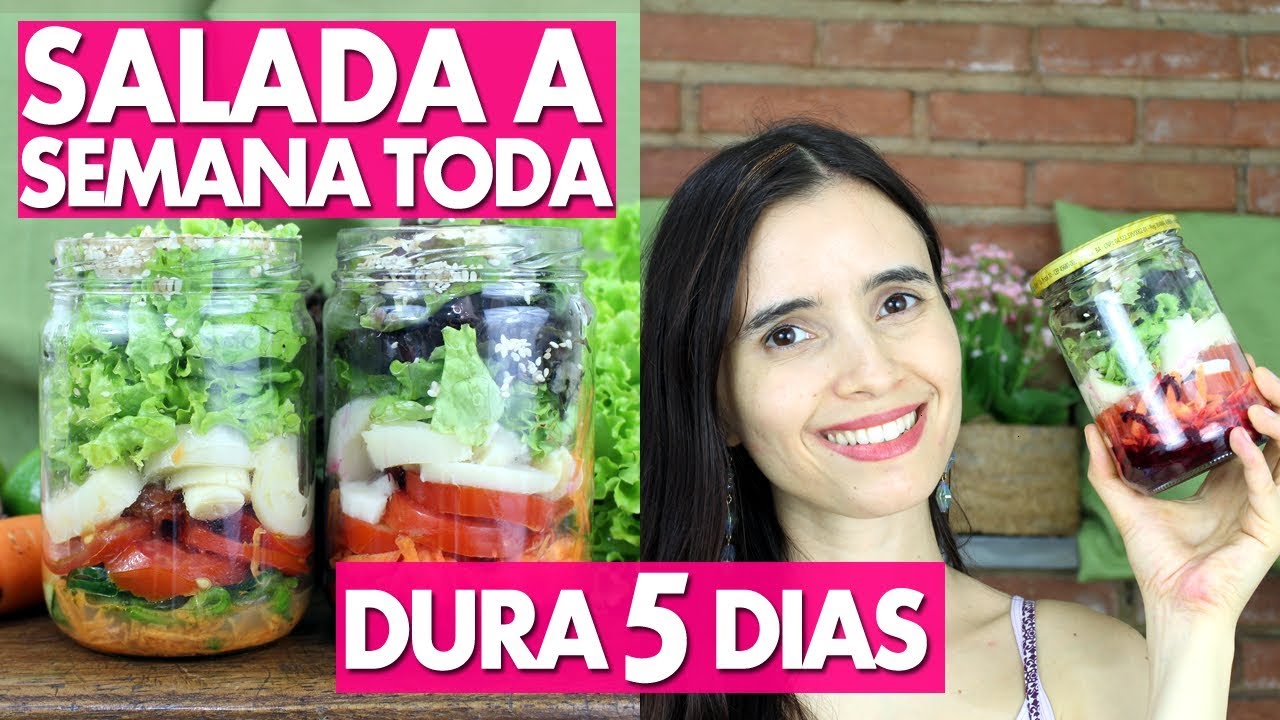 TRUQUE DA SALADA NO POTE: salada FÁCIL TODA SEMANA! MARMITA sustentável e SEM PLÁSTICO!