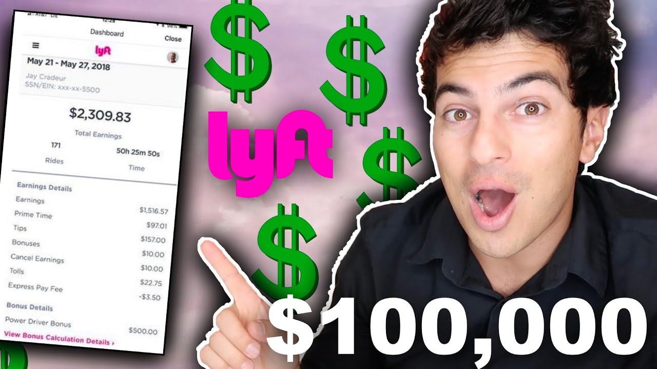 How To Make $100,000 Per Year As A Lyft Driver