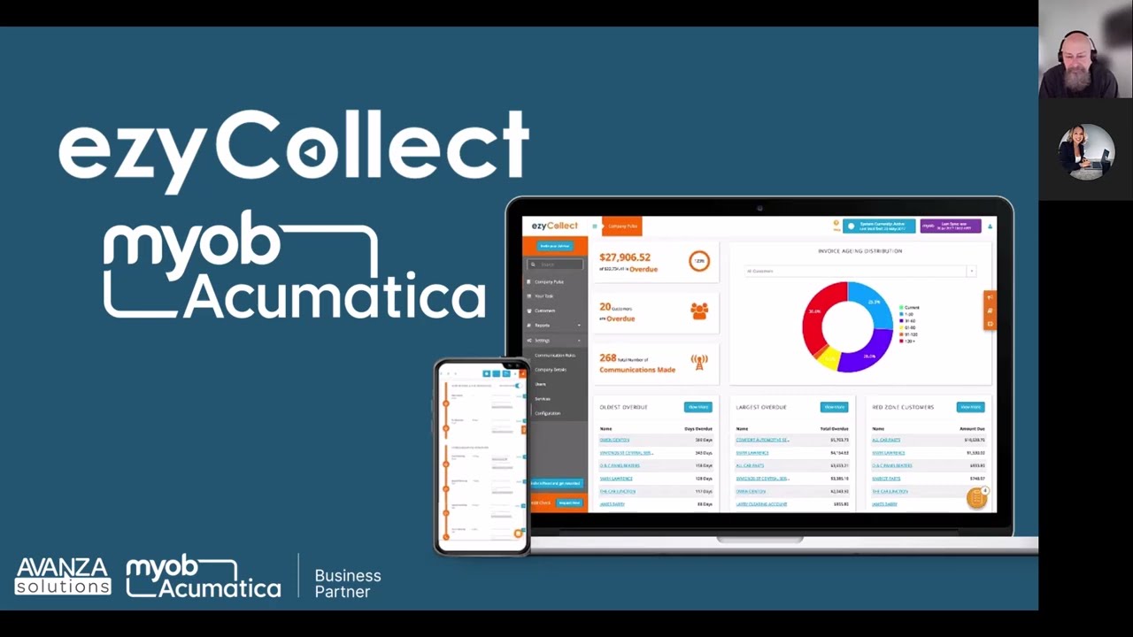 Automate account receivables, get paid faster with MYOB Acumatica + ezyCollect
