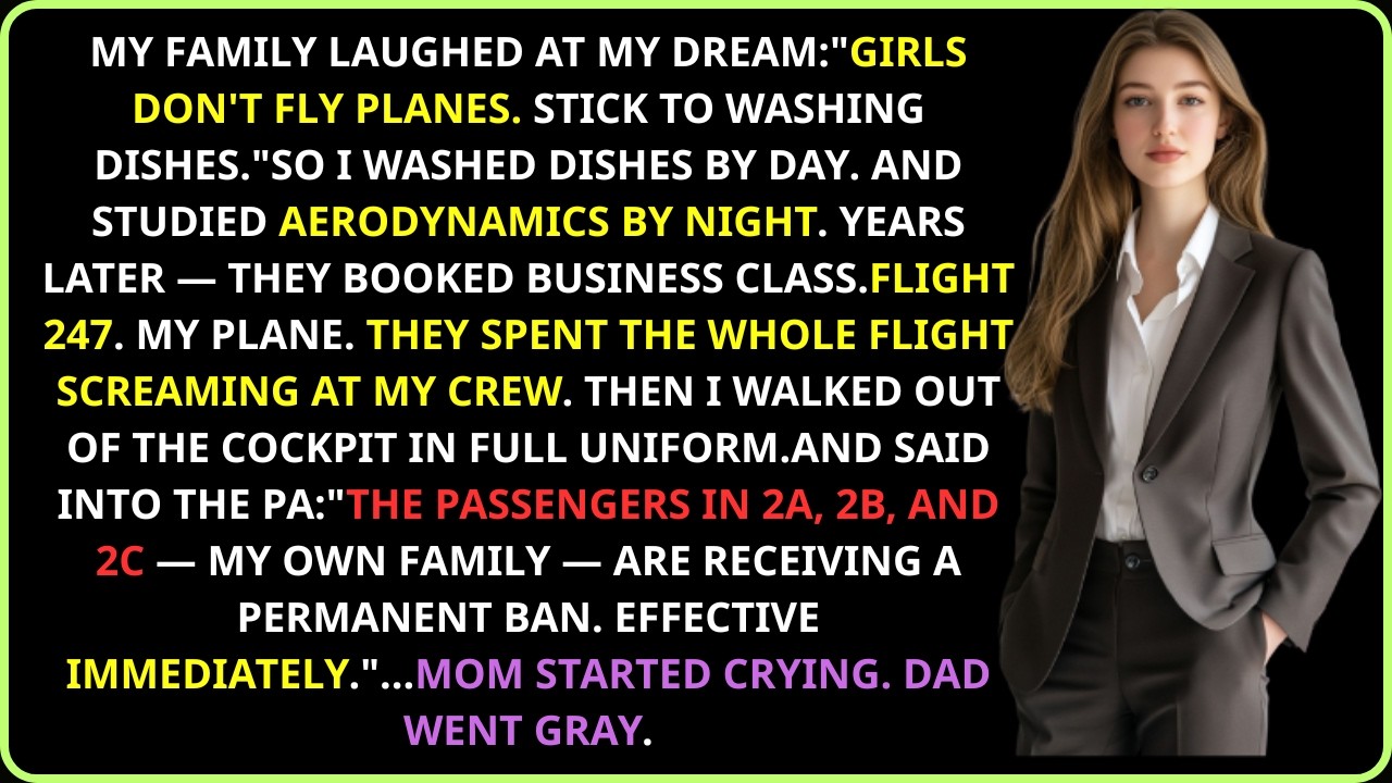 Dad Said 'Girls Don't Fly Planes, Stick to Washing Dishes' — He Said It on My Flight, Not Knowing