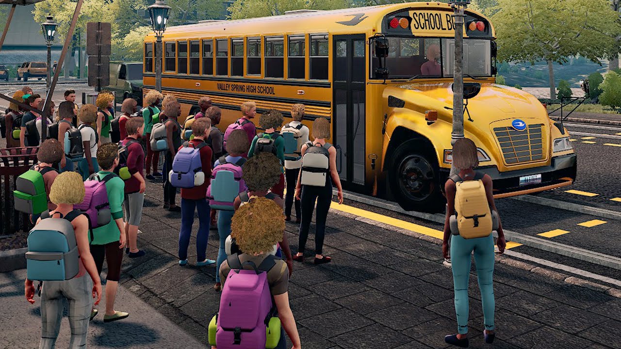 Bus Simulator 21 Next Stop - Official School Bus Extension ! GeForce RTX 4080 16GB + i9 13900K !