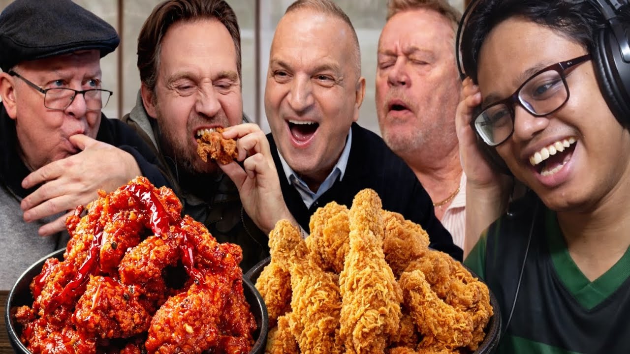THAT'S LOVELY | British Cabbies Try Korean Fried Chicken for the First Time! REACTION 