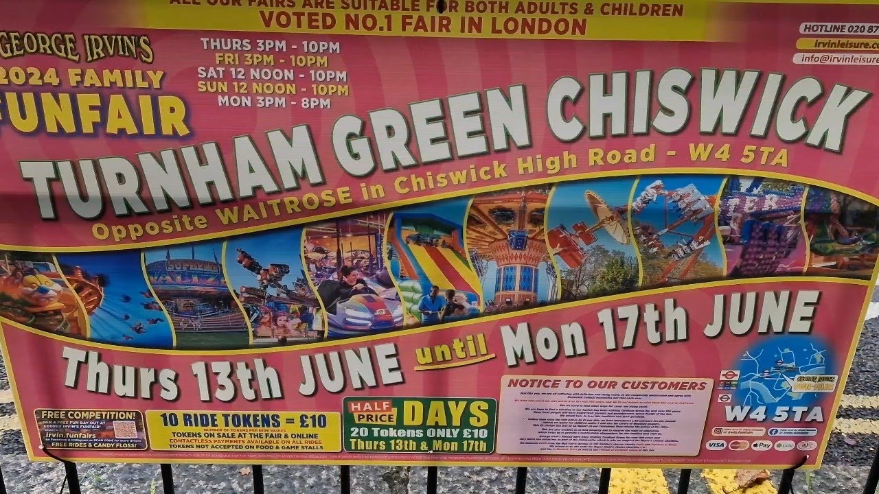 Chiswick, Turnham Green George Irwins Fun Fair - June 2024