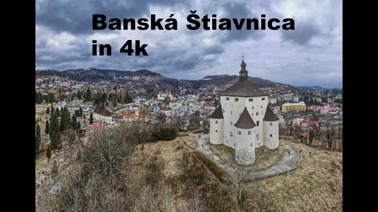 Beautiful Europe - BANSKA STIAVNICA - SLOVAKIA (4k DRONE FOOTAGE)