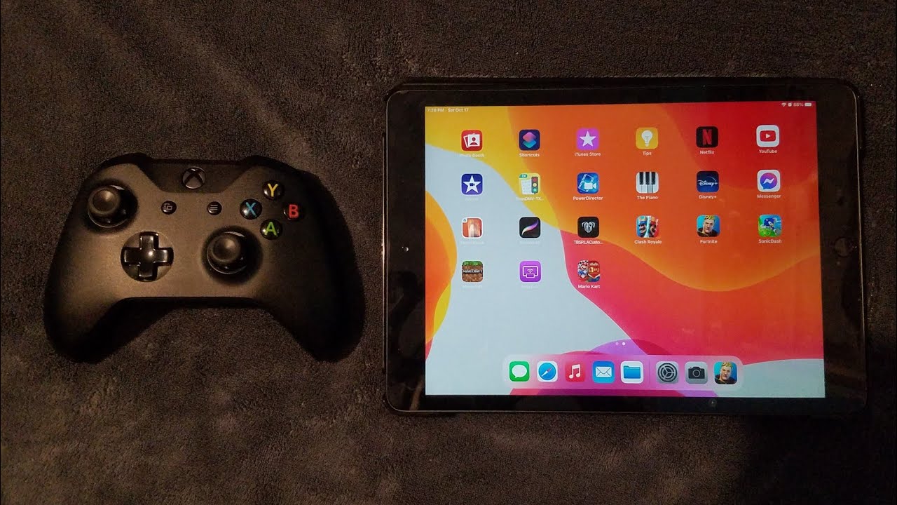 Xbox One controller connected iPad 7