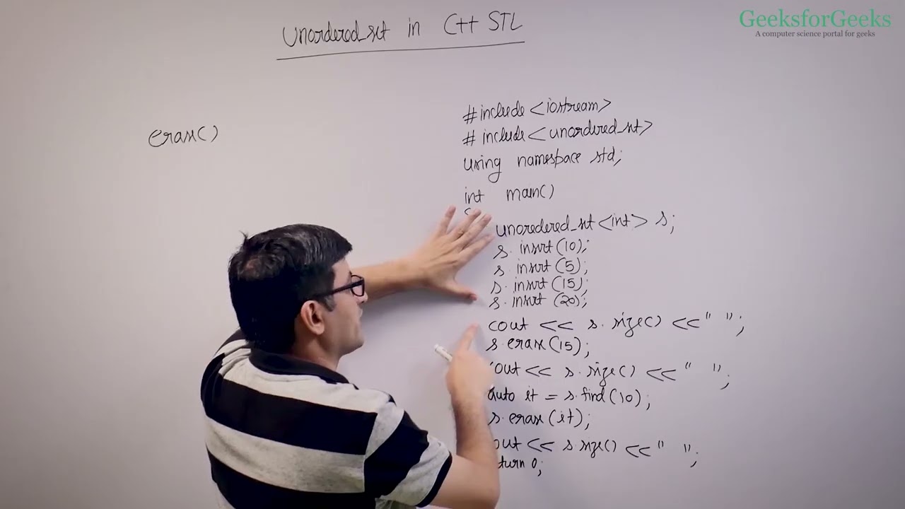12 Unordered set in C++ STL