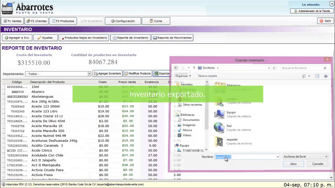 INVENTARIO