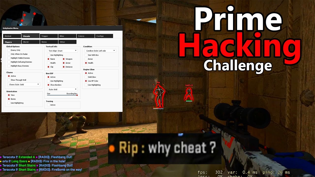 CS:GO Prime Hacking, dar daca suntem acuzati de cheaturi se inchide episodul - Challenge