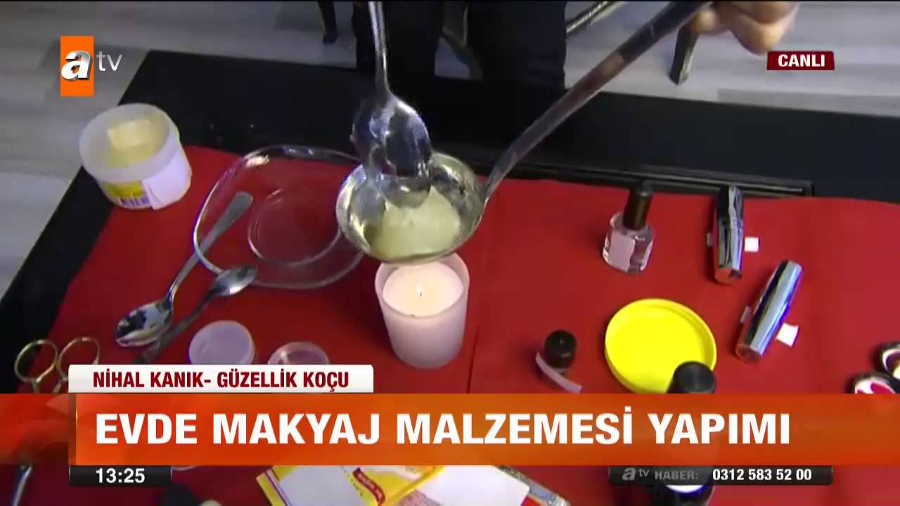 Evde makyaj malzemesi yapımı - atv Gün Ortası Bülteni
