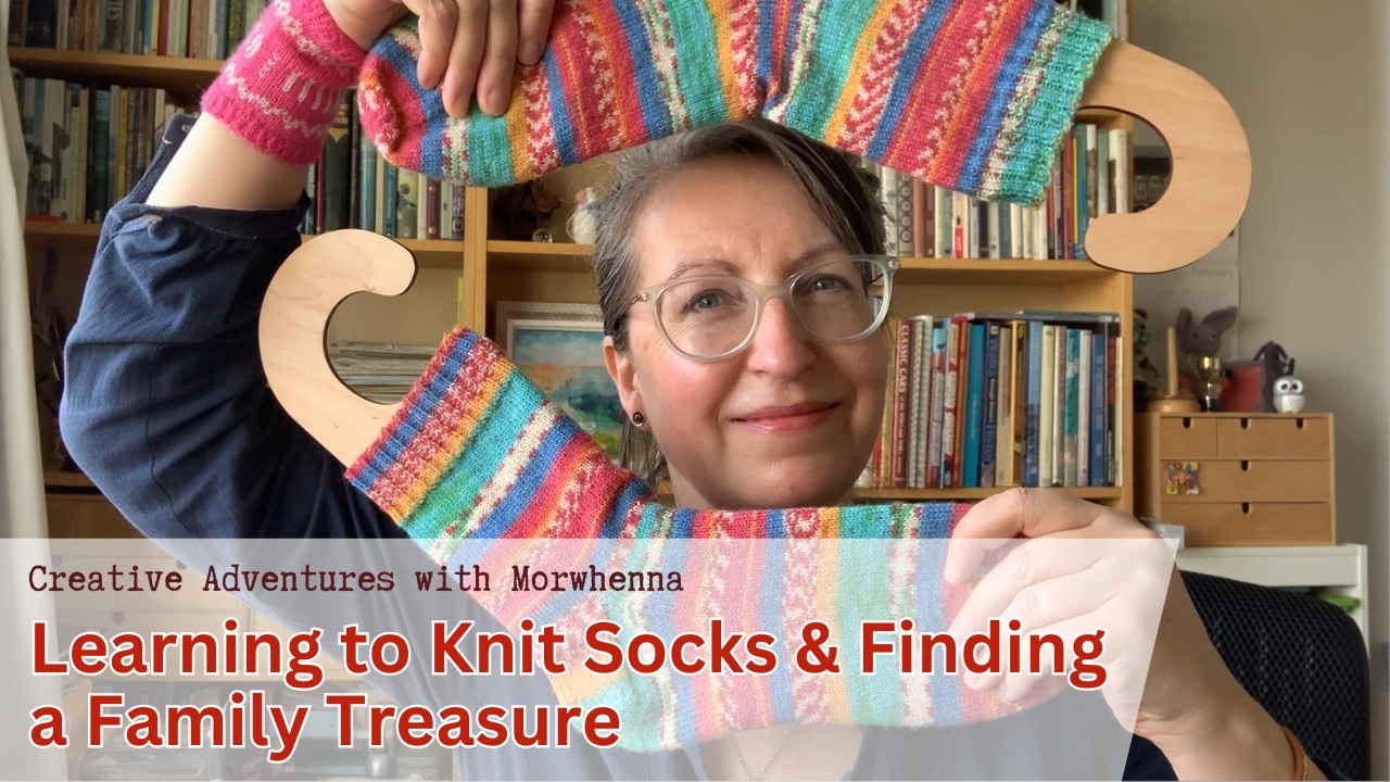 Knitting my First Pair of socks, Socks from my Great-Grandmother and Designing Disco Socks - Eps 21