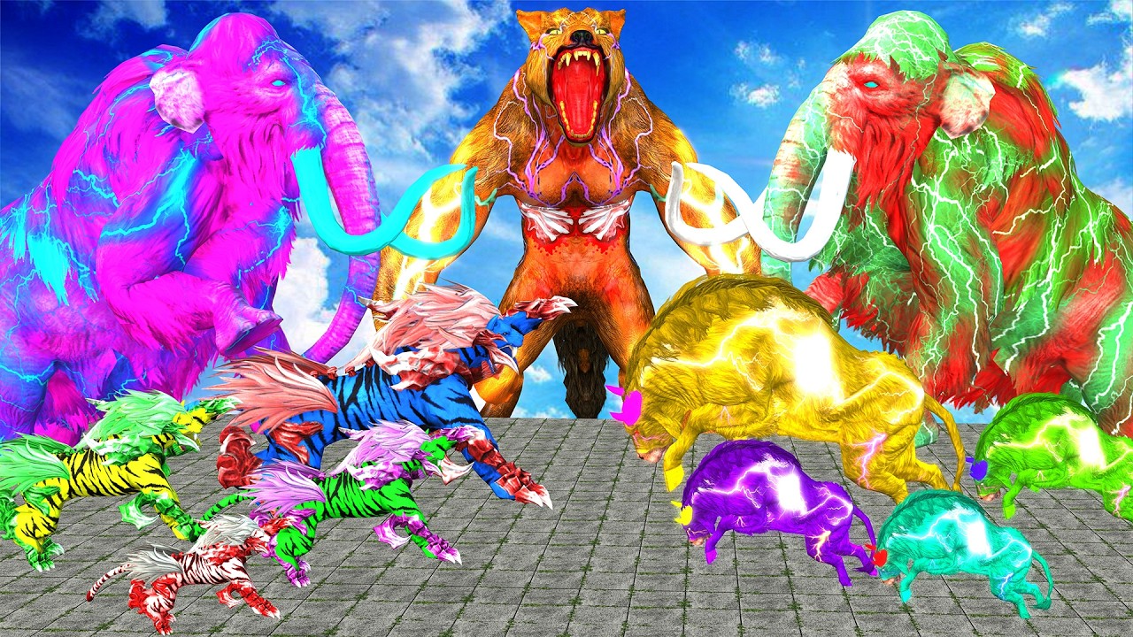 Incredible Animals Race vs Dinosaurs vs Prehistoric Mammals Speed Race Run: Who Will Win?ARBS #2026