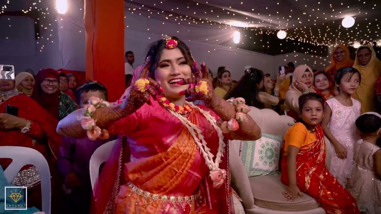 Bride holud Dance perfomances of Bangladesh 2023. Bride's Holud Entry