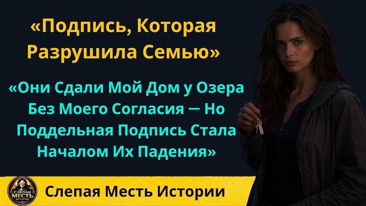 «Они Сдали Мой Дом у Озера Без Моего Согласия — Но Поддельная Подпись Стала Началом Их Падения»
