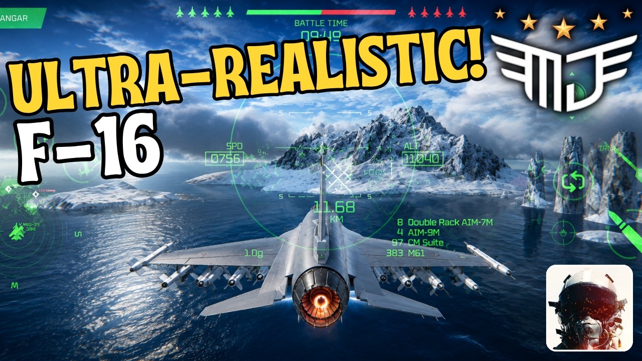 I Got the F-16 in This Realistic Game! Modern Jet Fighters Online (Android, iOS)