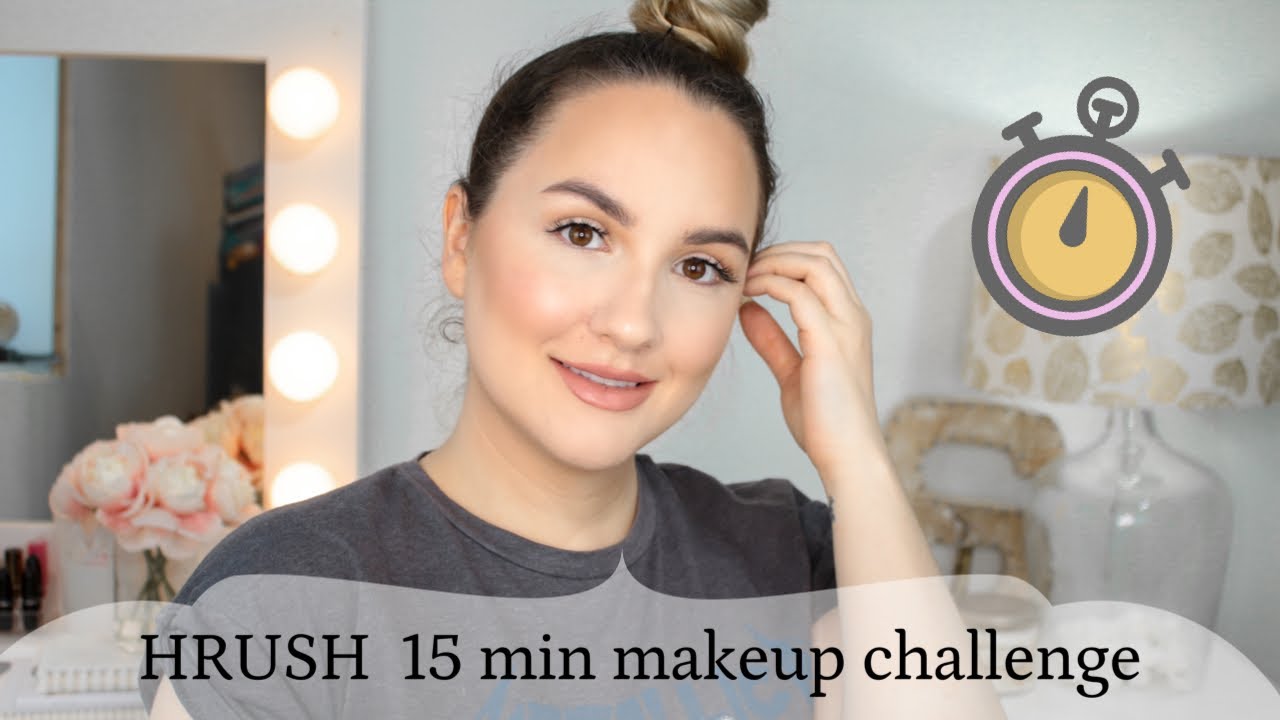 HRUSH 15 MIN MAKEUP CHALLENGE | QUICK & EASY ROUTINE