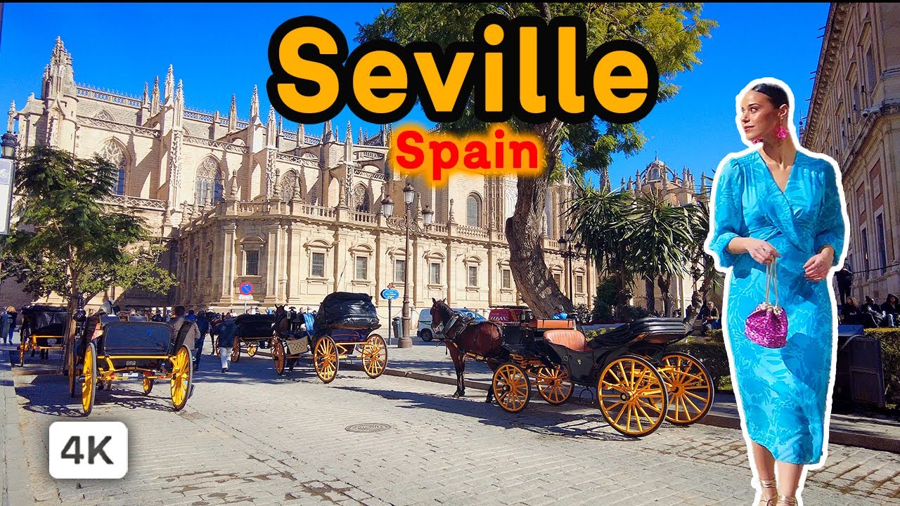 Seville Spain: The Beautiful Capital of Flamenco 🇪🇸  4k Video Ultra HD Walking Tour 2024