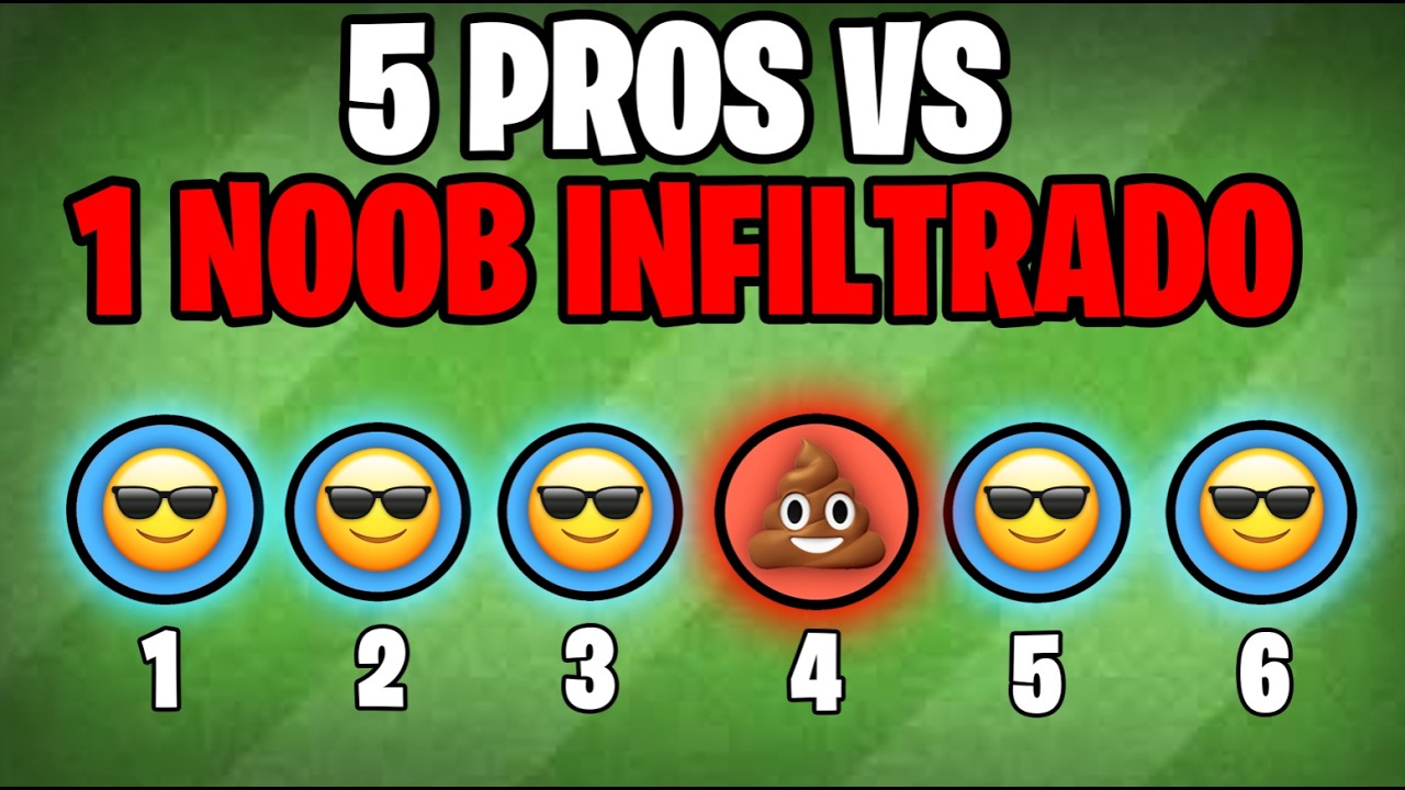 5 PROS vs 1 NOOB INFILTRADO ¿Podremos Encontrarlo?