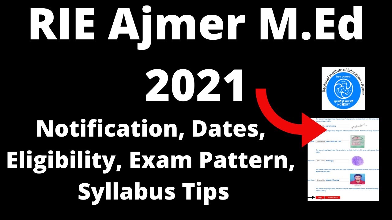 RIE Ajmer M.Ed 2021: Application Form, Exam Pattern, Eligibility , Syllabus, Preparation Tips