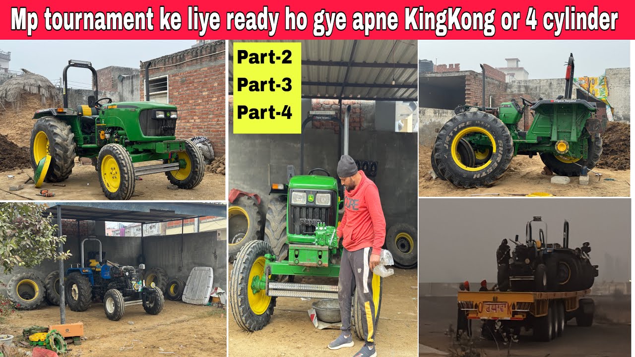 Mp ke liye tractor teyar karne me kitni mehnat ki hai dekho // KingKong me new tyre dal diye 🦍