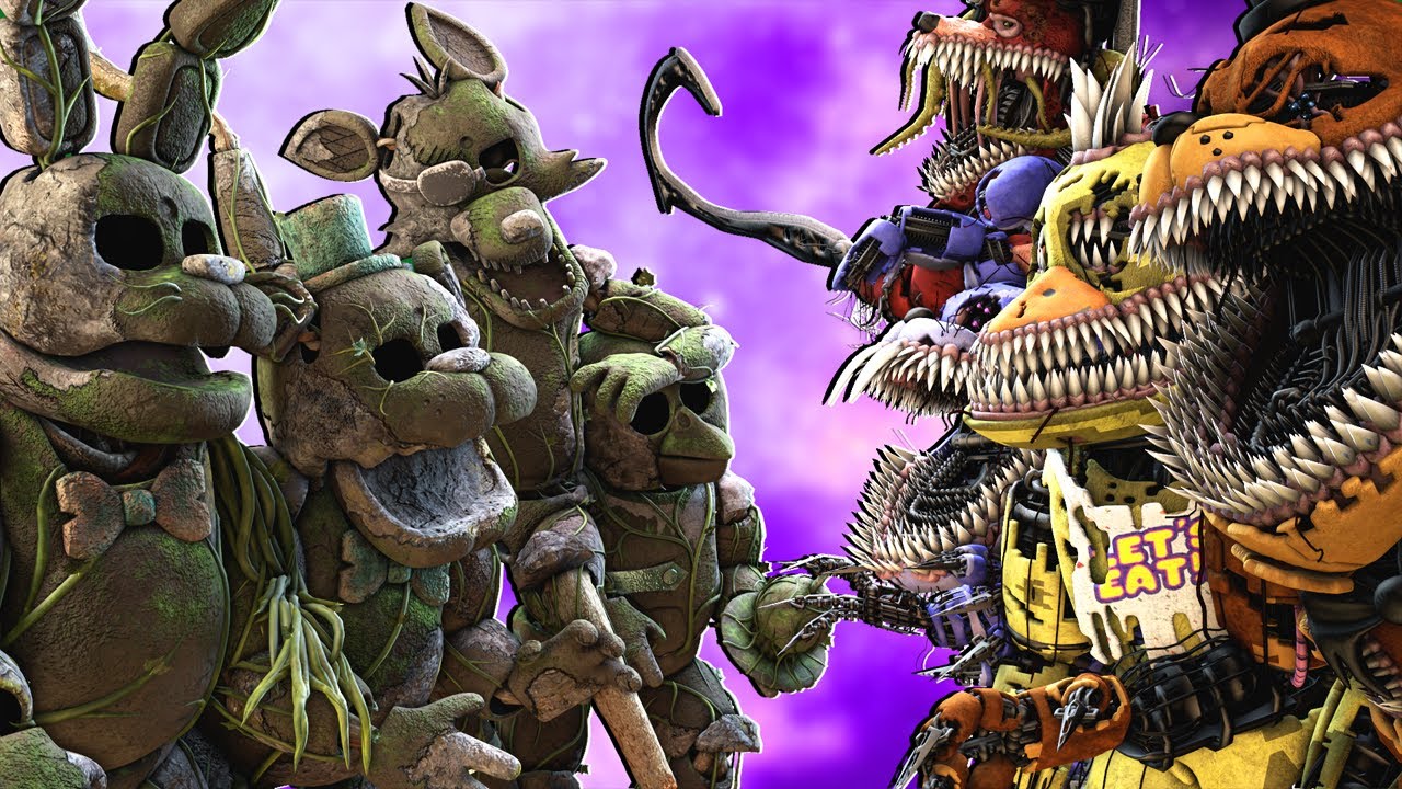 [SFM FNaF] Corrupted vs Golem Animatronics