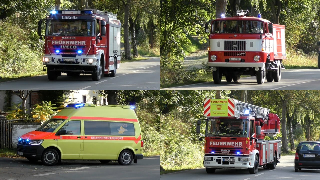 [ZIMMERBRAND IN LOSTPLACE] EINSATZÜBUNG STADTFEUERWEHR LÖẞNITZ AM 29.09.21