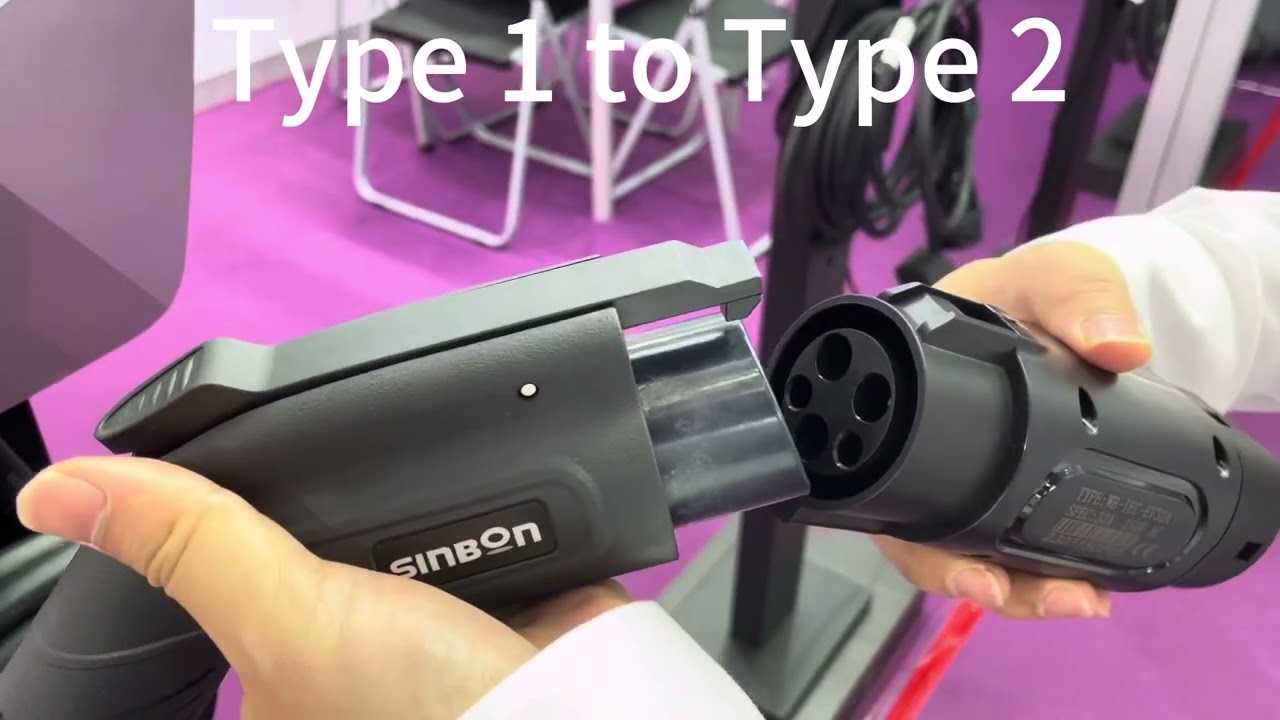 Ev charger type 1 to type 2 converter adapter