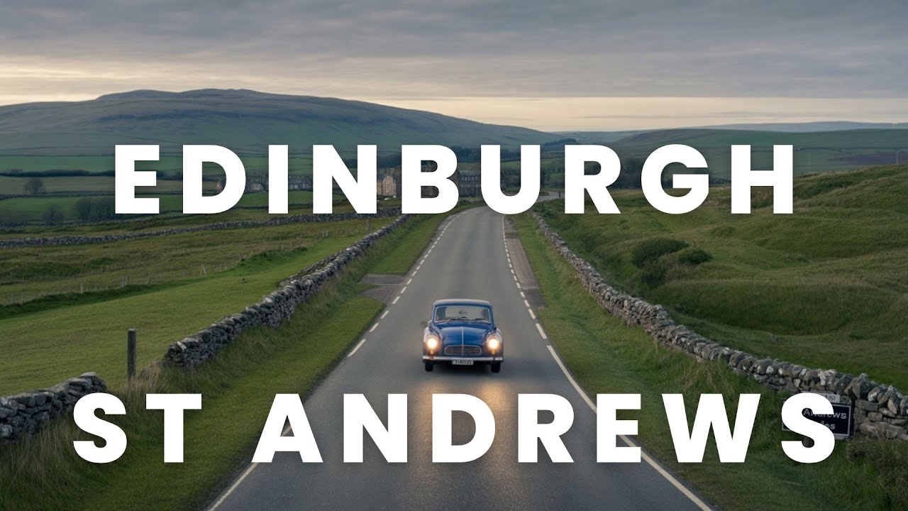 Scenic Drive from Edinburgh to St Andrews | Summer Road Trip in Scotland