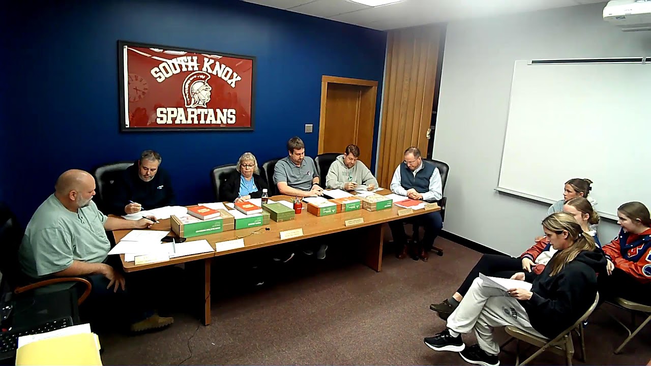 February 10th South Knox School Board meeting
