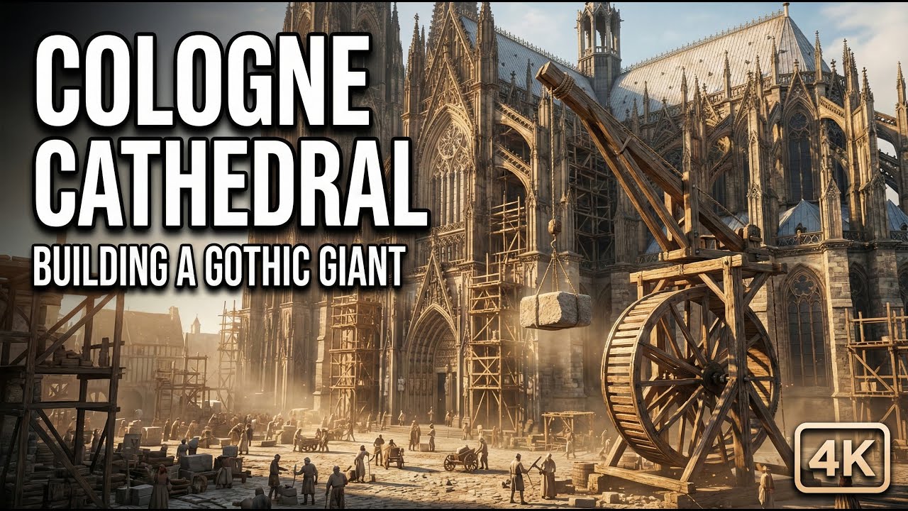 How Cologne Cathedral Was Built (4K) — Gothic Construction Journey | No Talking