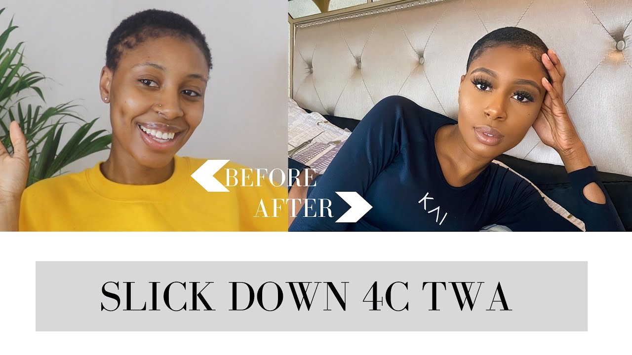 How to Slick Down 4c TWA| Dorcas A