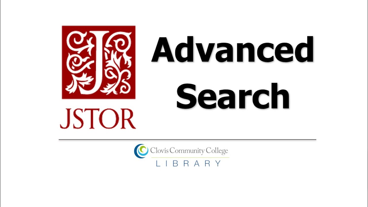 Advanced Search with the JSTOR Database