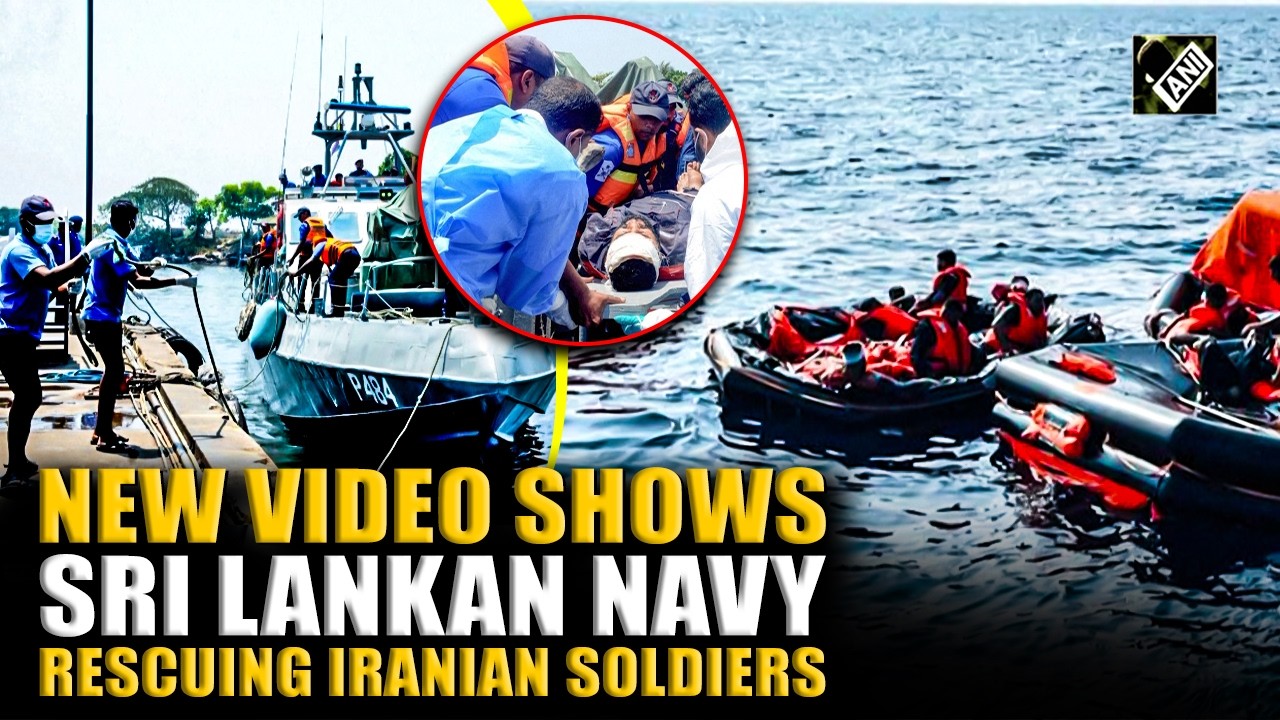 Watch: New video shows Sri Lanka Navy rescuing Iranian soldiers after U.S. submarine attack