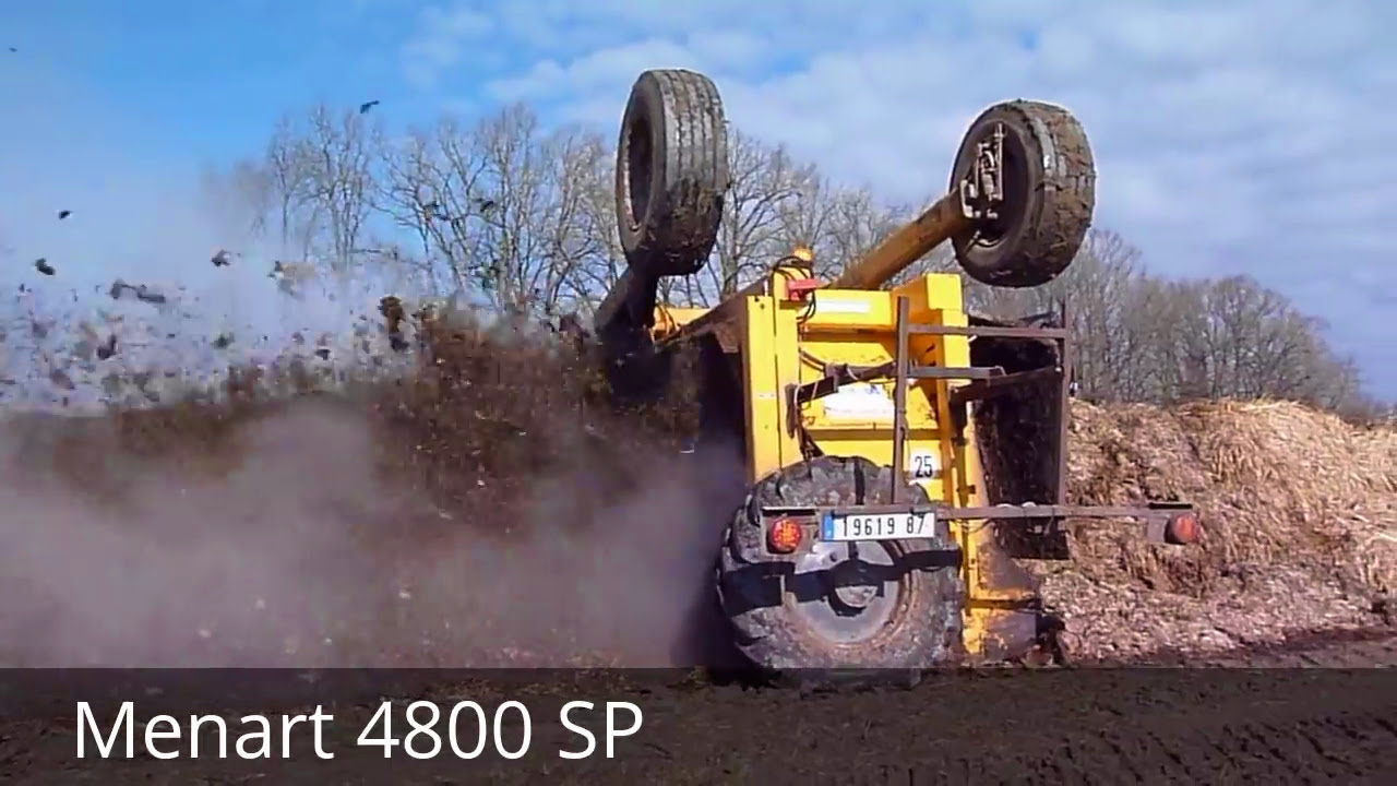 💛 Compostage fumier / Fendt vario 714 / retourneur Menart 4800 SP.