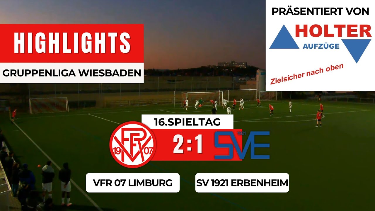 GL: VfR 07 Limburg - SV 1921 Erbenheim 2:1 | HIGHLIGHTS | 16.Spieltag