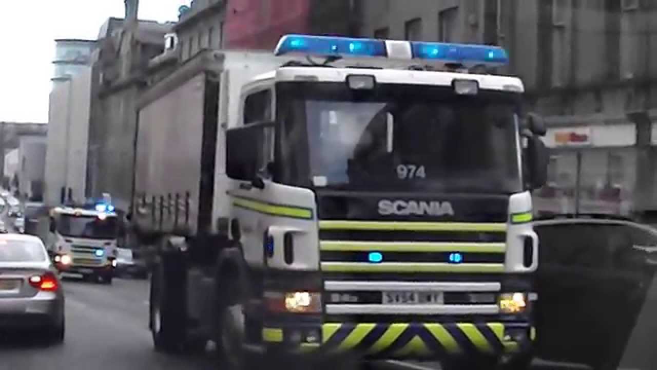 *RARE* Scottish Fire & Rescue Service Prime Mover + Pump responding