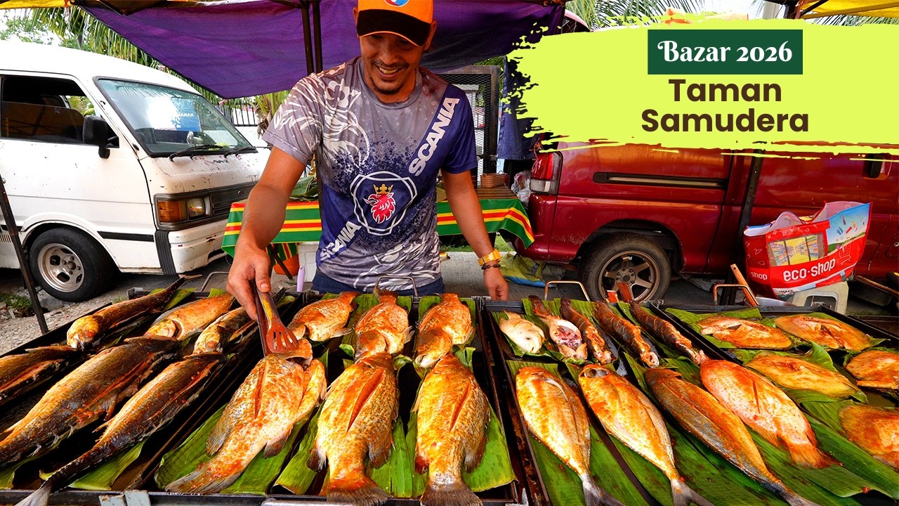 Viral Bazar Ramadan Taman Samudera 2026 🇲🇾 Insane Halal Street Food & Huge Crowd! 🔥