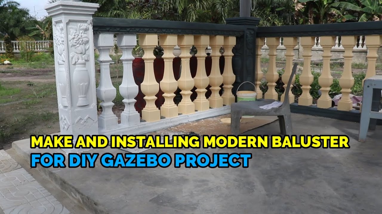 Making and Installing Modern Baluster for My DIY Gazebo Project